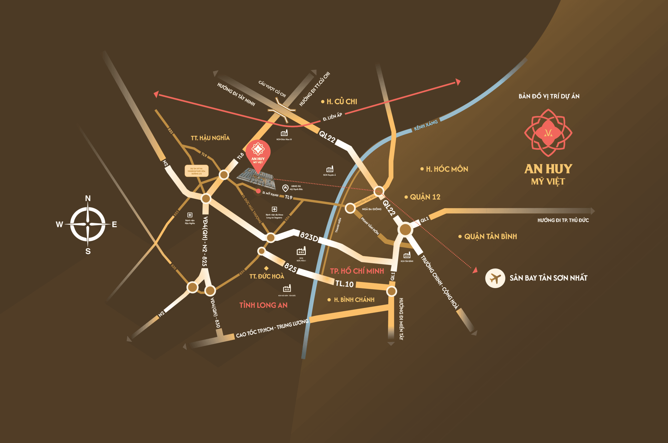 VỊ TRÍ KHU ĐÔ THỊ AN HUY MỸ VIỆT